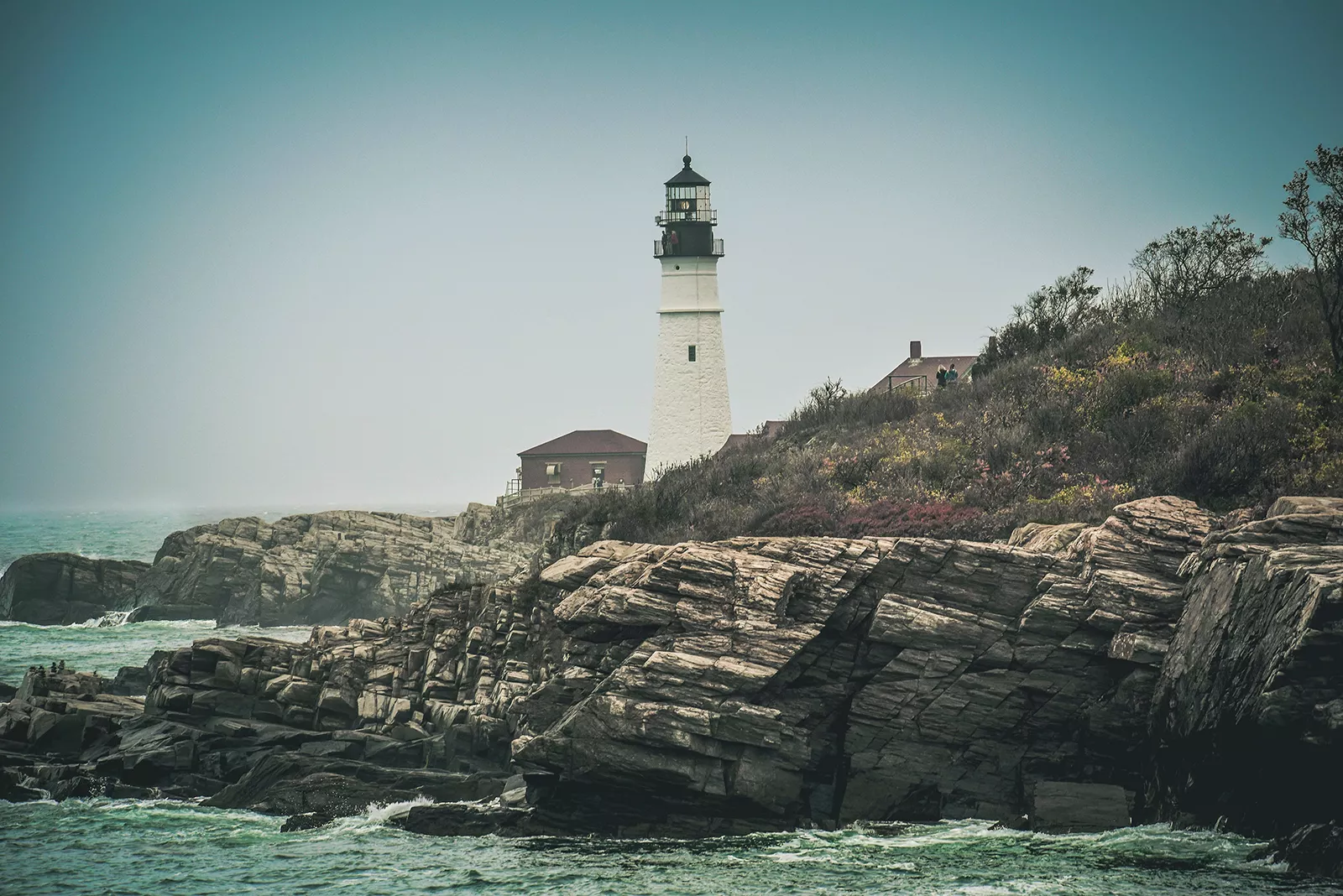 Portland Headlight Lighthouse Grey 1600