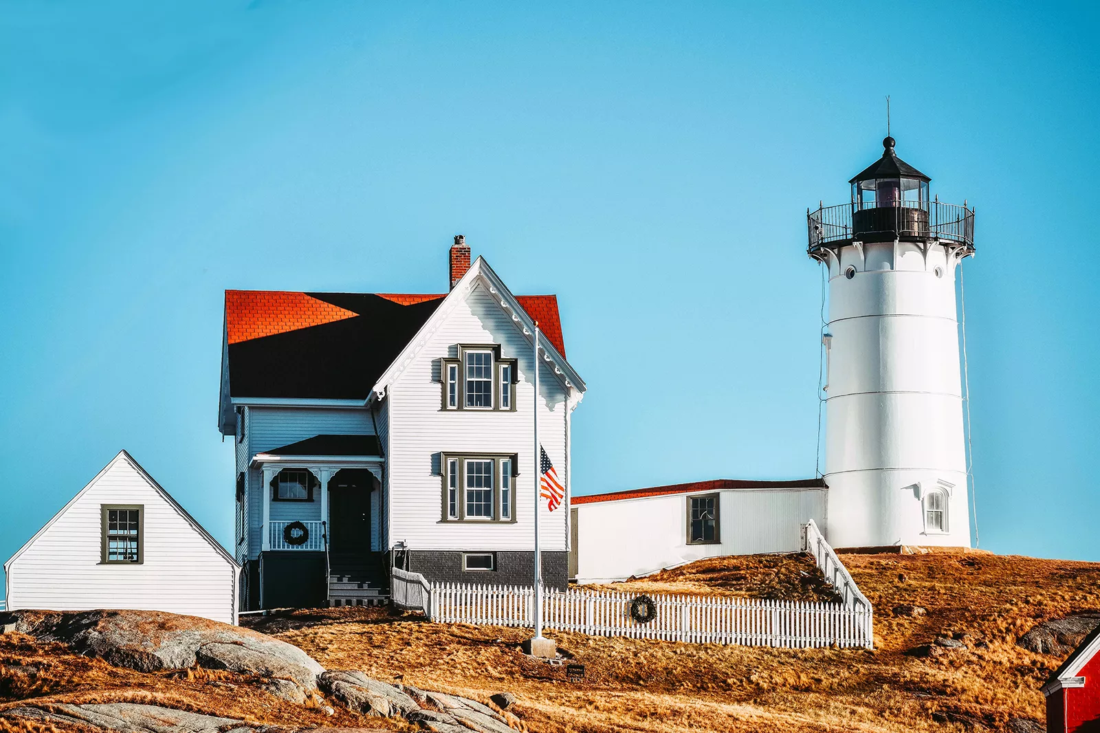 Nubble Lighthouse White Lighthouse 1600