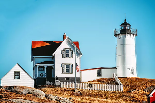Nubble Lighthouse White Lighthouse 600