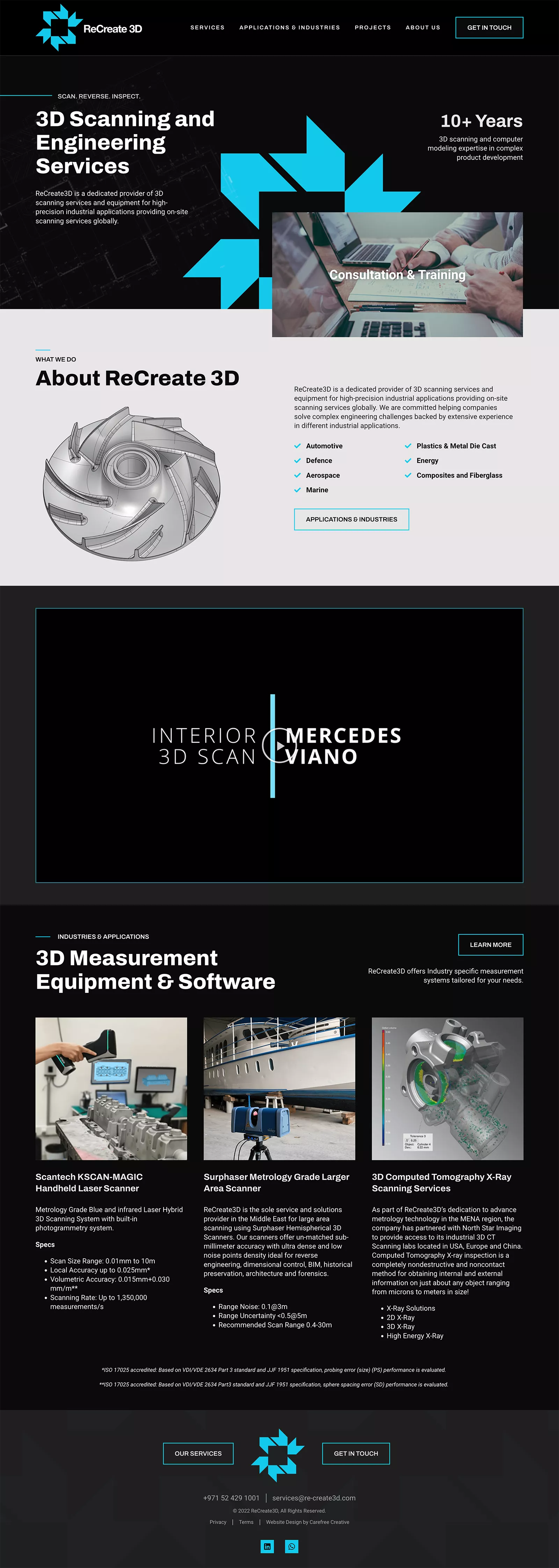 ReCreate3D Website Full