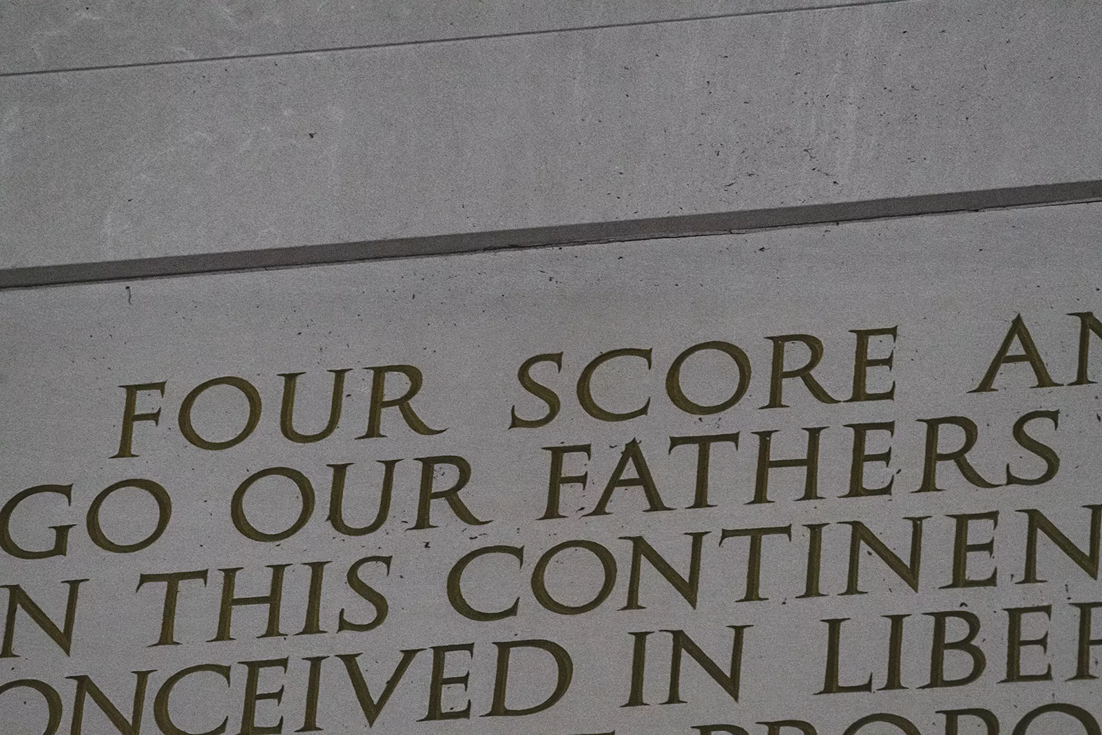 Lincoln Memorial Four Score 1600