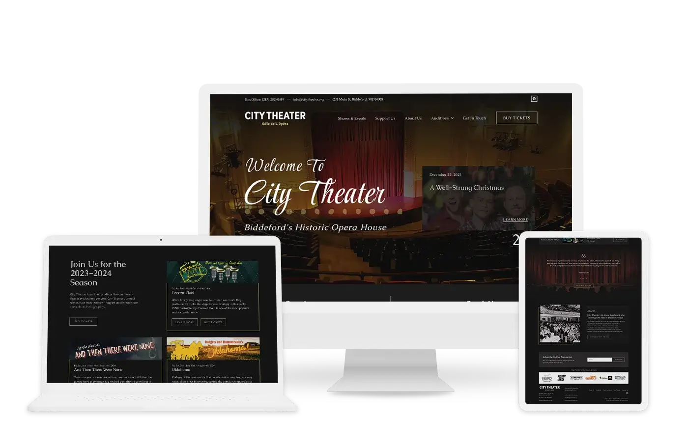 Website Graphic Biddeford City Theater