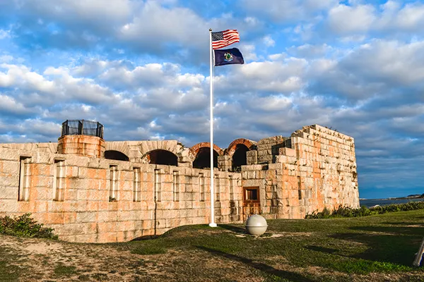 Fort Popham Flagpole 600
