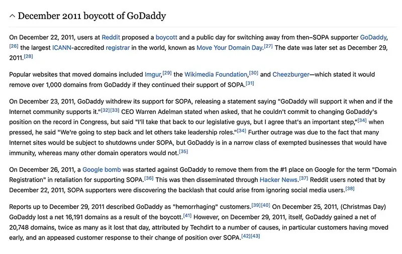 GoDaddy Boycott