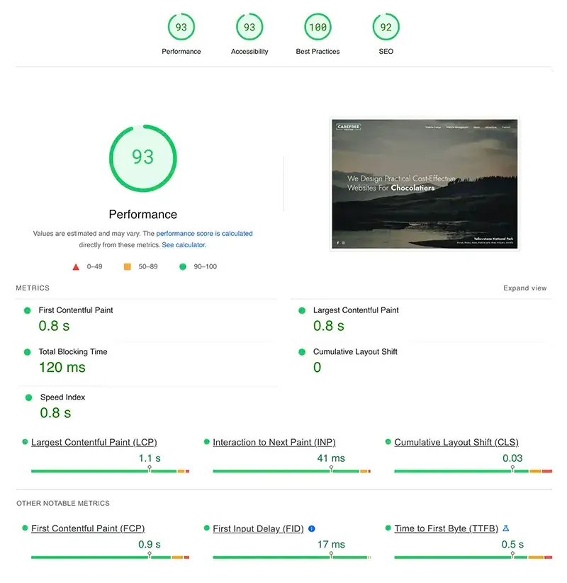Google Page Speed Insights