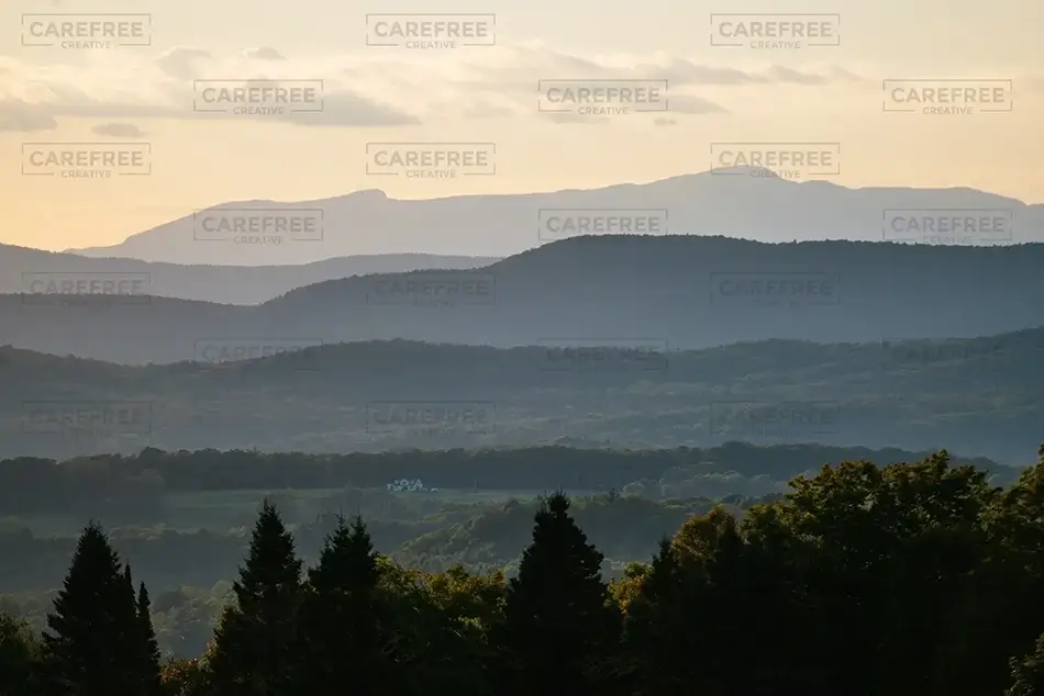 AM Foster Covered Bridge Sunrise Embrace, Cabot, Vermont · United States