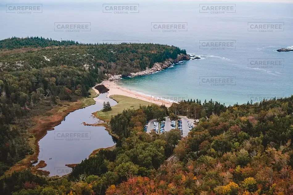 Acadia National Park Bay Fall View, Maine · United States