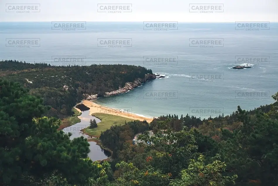 Acadia National Park Overlooking Sand Beach, Maine · United States