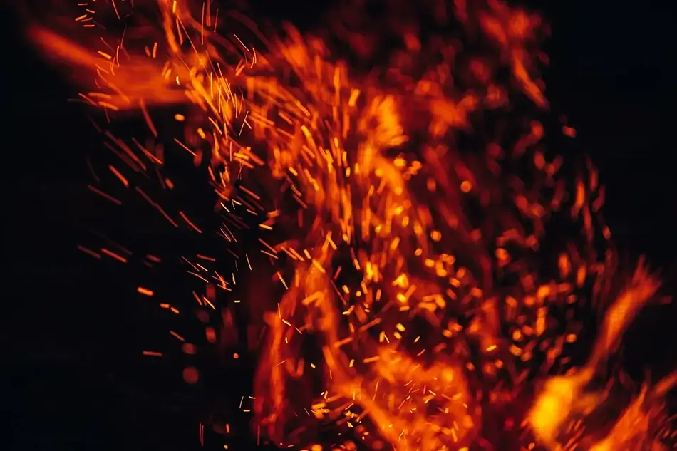 Illuminated Fire Canvas, Maine · United States