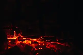 Resting Flame Silhouette, Maine