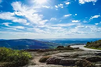Acadia National Park Panoramic Summit View, Maine