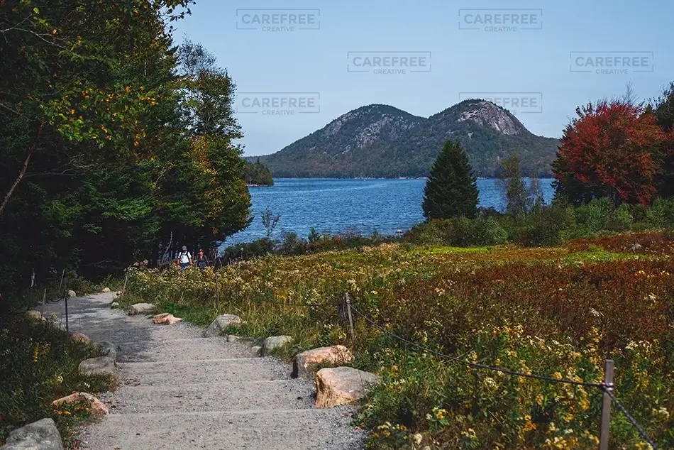 Acadia National Park Pathway to Bubble Mountains, Maine · United States