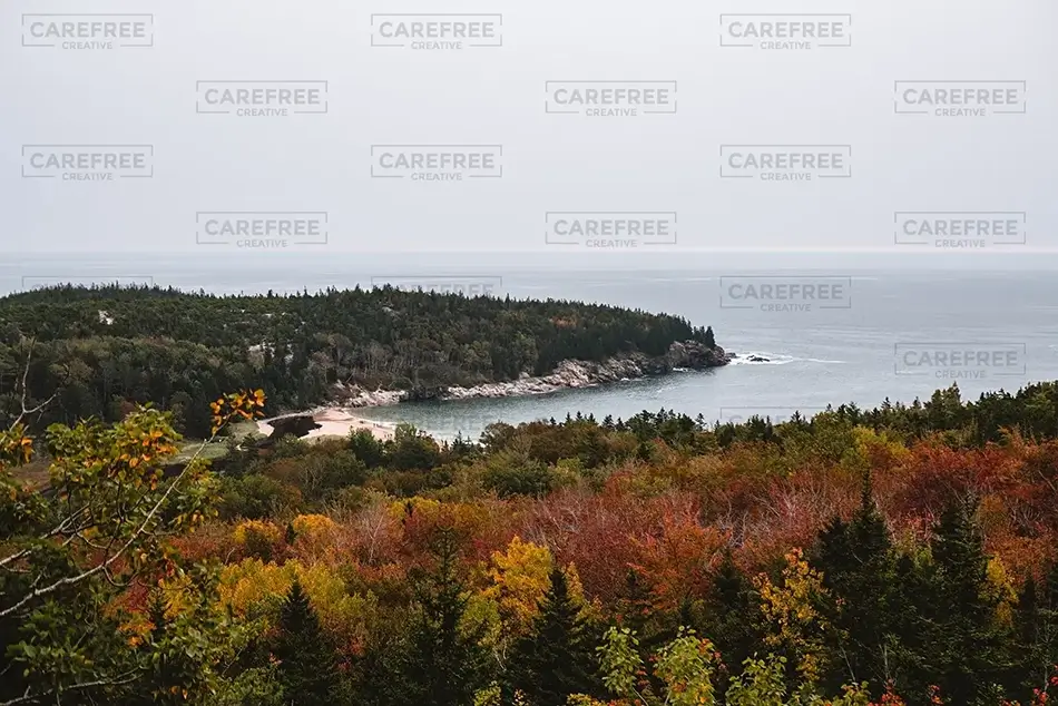 Acadia National Park Sands Beach Overlook, Maine · United States