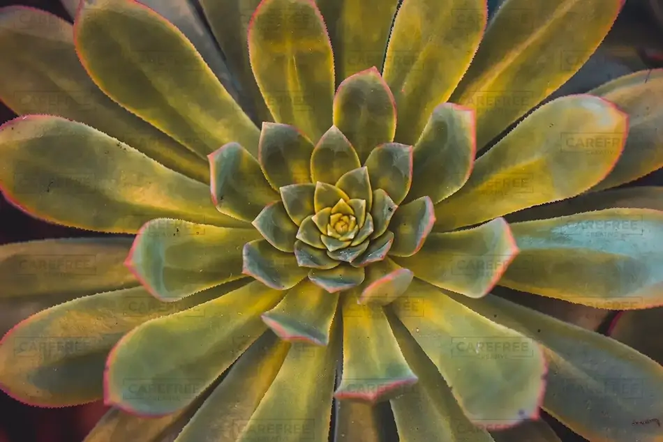 Succulent Plant Vibrant Macro Detail, San Francisco, California · United States