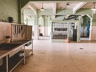 Alcatraz Prison Vintage Kitchen Area, San Francisco, California
