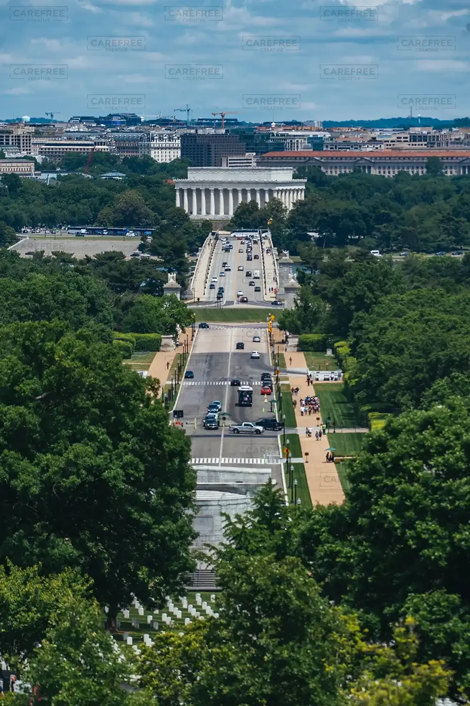 Arlington Cemetery View Toward Capitol, Arlington, Virginia · United States
