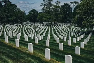 Arlington Cemetery Endless Rows of Valor, Arlington, Virginia