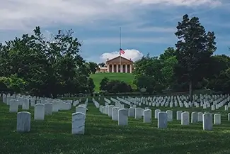 Arlington Cemetery Historic Mansion Vista, Arlington, Virginia