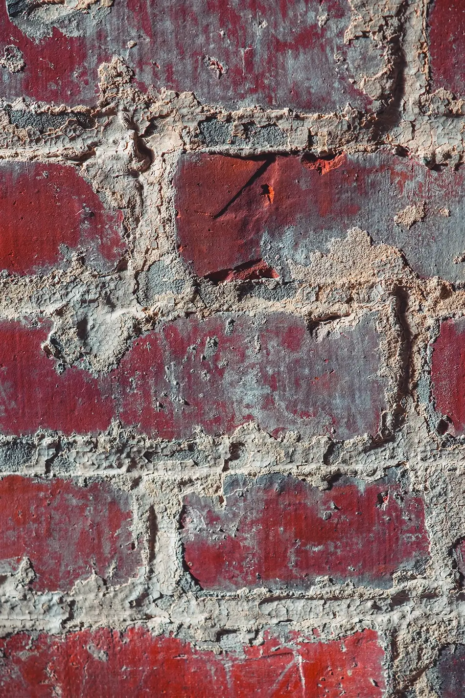 Atalaya Castle Weathered Red Brick Wall, Murrells Inlet, South Carolina · United States