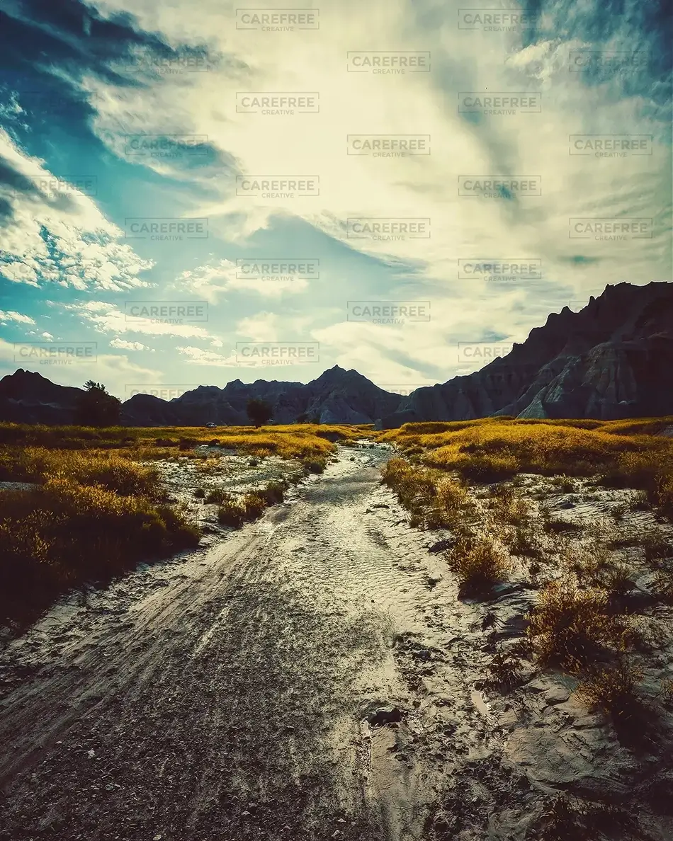 Badlands National Park Road to the Horizon, South Dakota · United States
