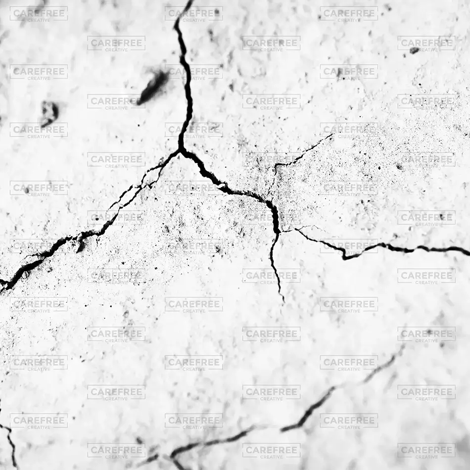 Badlands National Park White Cracked Earth Texture, South Dakota · United States