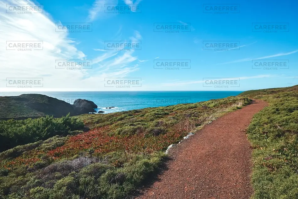 Battery Alexander Knoll Coastal Trail Ocean View, Sausalito, California · United States