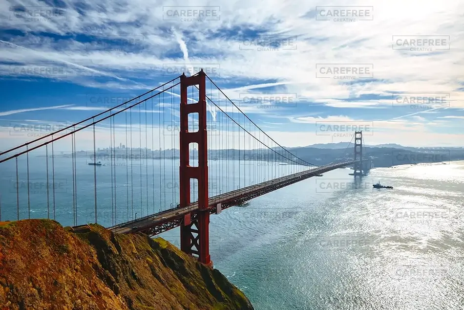 Golden Gate Bridge from Battery Spencer Vista, Sausalito, California · United States