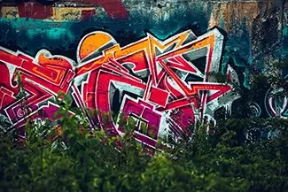 Battery Steele Graffiti Wall, Peaks Island, Maine
