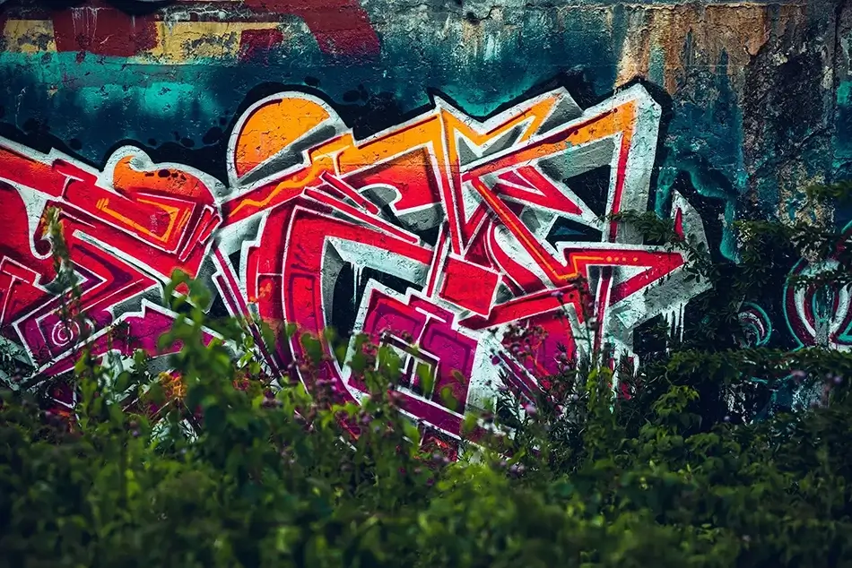 Battery Steele Graffiti Wall, Peaks Island, Maine · United States