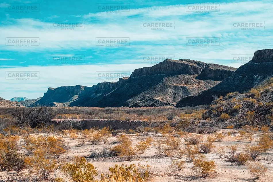 Big Bend National Park Cliff Ridge and Desert Flats, Terlingua, Texas · United States