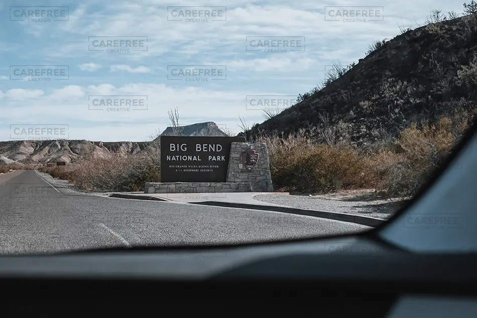 Big Bend National Park Entrance Sign, Terlingua, Texas · United States
