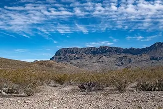 Big Bend National Park Desert Mountain Landscape, Terlingua, Texas