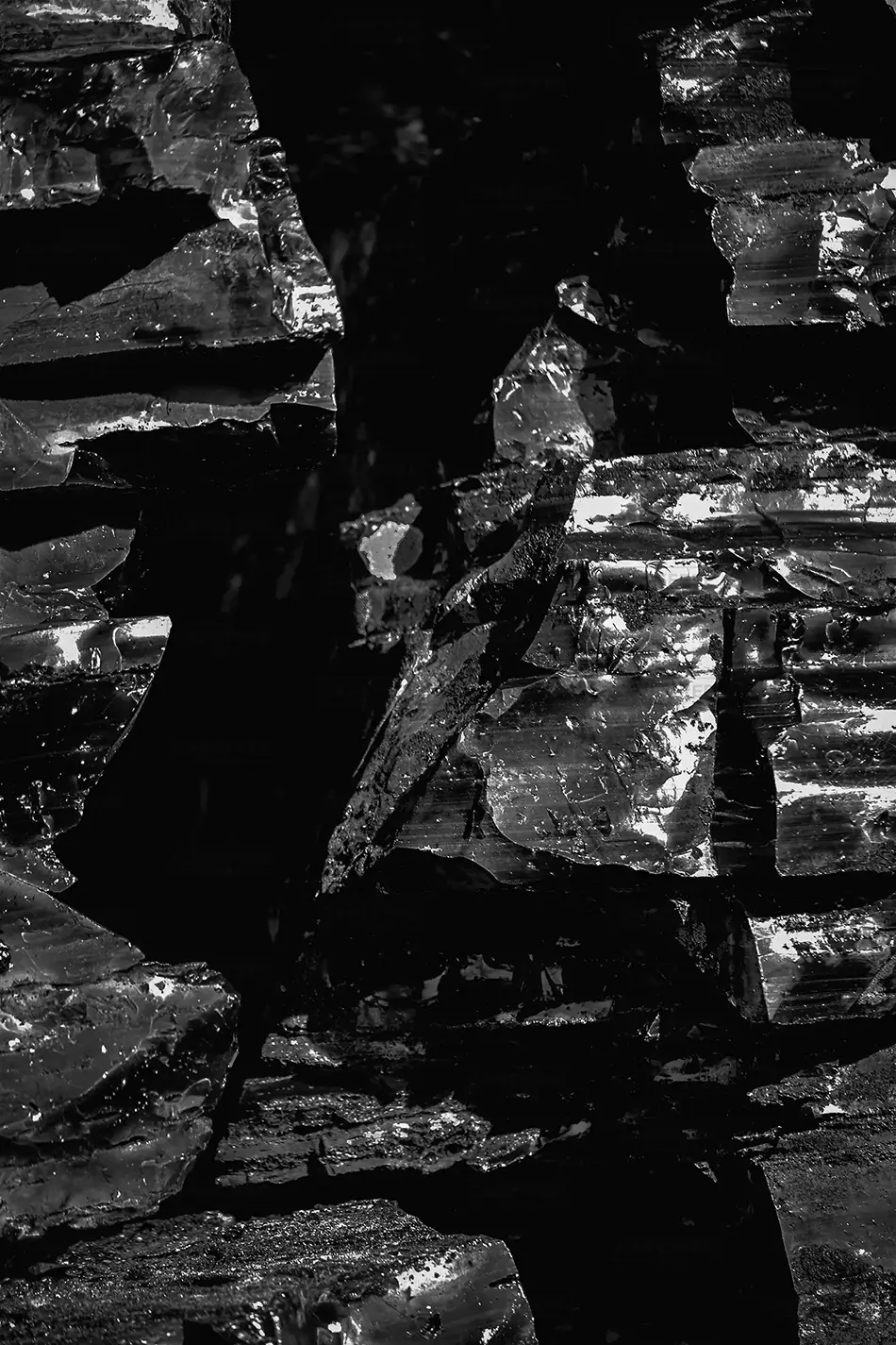 Big Obsidian Flow Jagged Silhouette, Bend, Oregon · United States