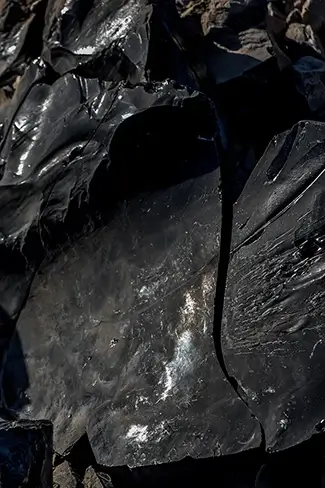Big Obsidian Flow Shattered Gloss, Bend, Oregon