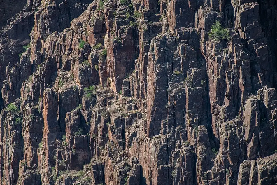 Black Canyon Of The Gunnison Steep Dark Canyon Wall, Montrose, Colorado · United States