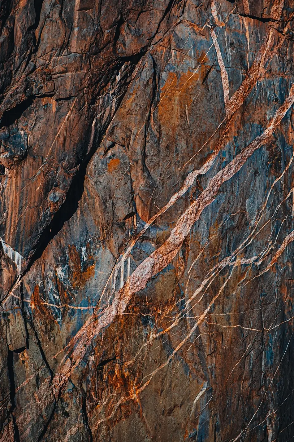Black Canyon Of The Gunnison Veined Metamorphic Rock Face, Montrose, Colorado · United States