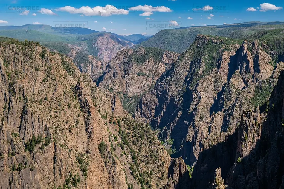 Black Canyon Of The Gunnison Deep Rugged Rock Canyon, Montrose, Colorado · United States