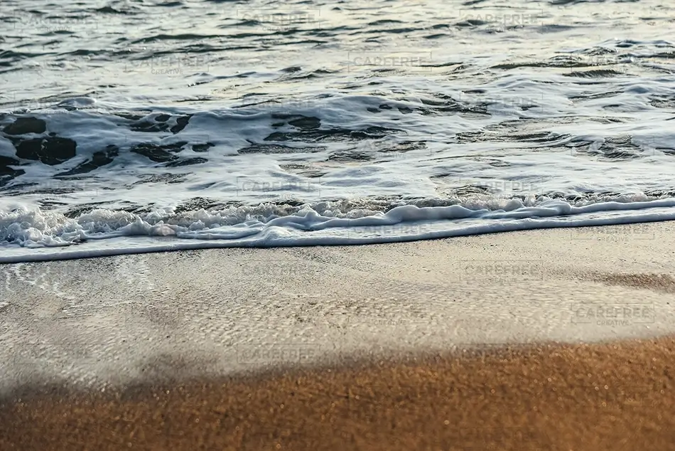 Blind Beach Gentle Waves on Sand, Jenner, California · United States