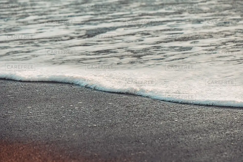 Blind Beach Foamy Wave Shoreline, Jenner, California · United States