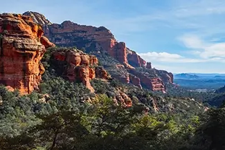 Boynton Canyon Sunlit Red Buttes, Sedona, Arizona