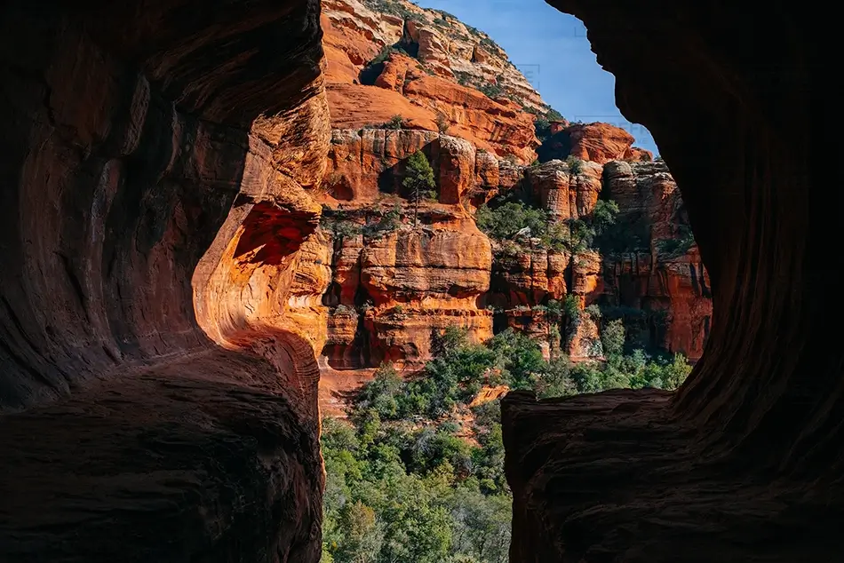 Boynton Canyon View From a Cave, Sedona, Arizona · United States