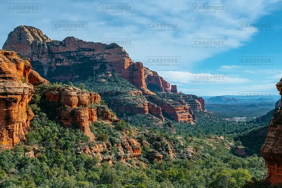 Boynton Canyon Wide Red Rock Vista, Sedona, Arizona · United States