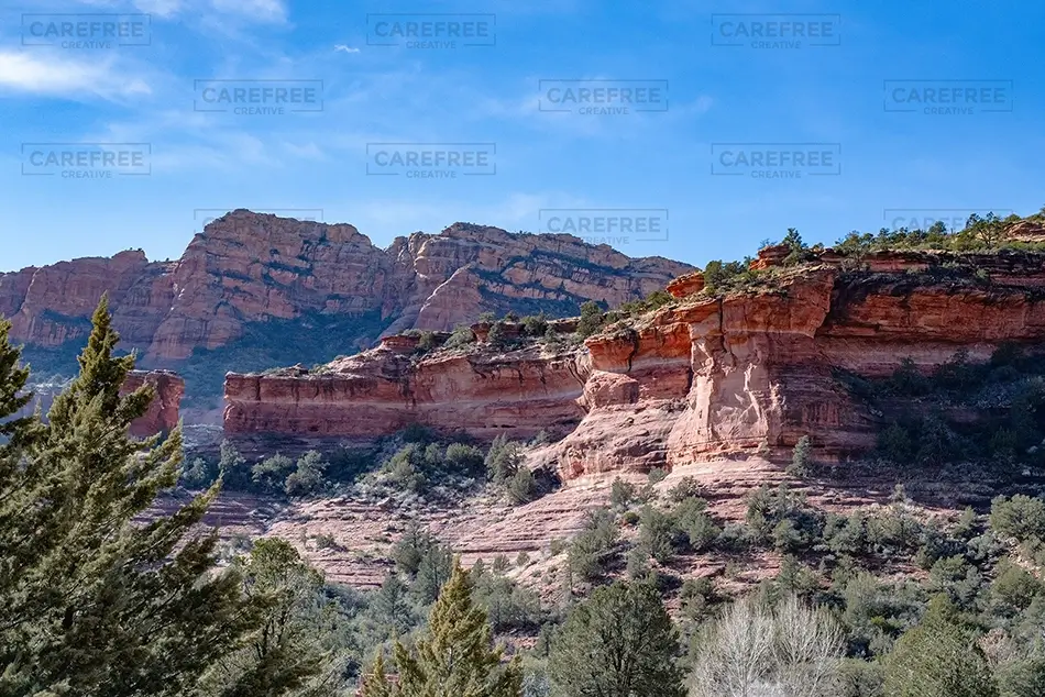 Boynton Canyon Flat Topped Red Butte, Sedona, Arizona · United States
