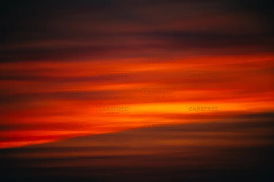 Cabbage Island Fiery Sunset Sky, Boothbay, Maine · United States