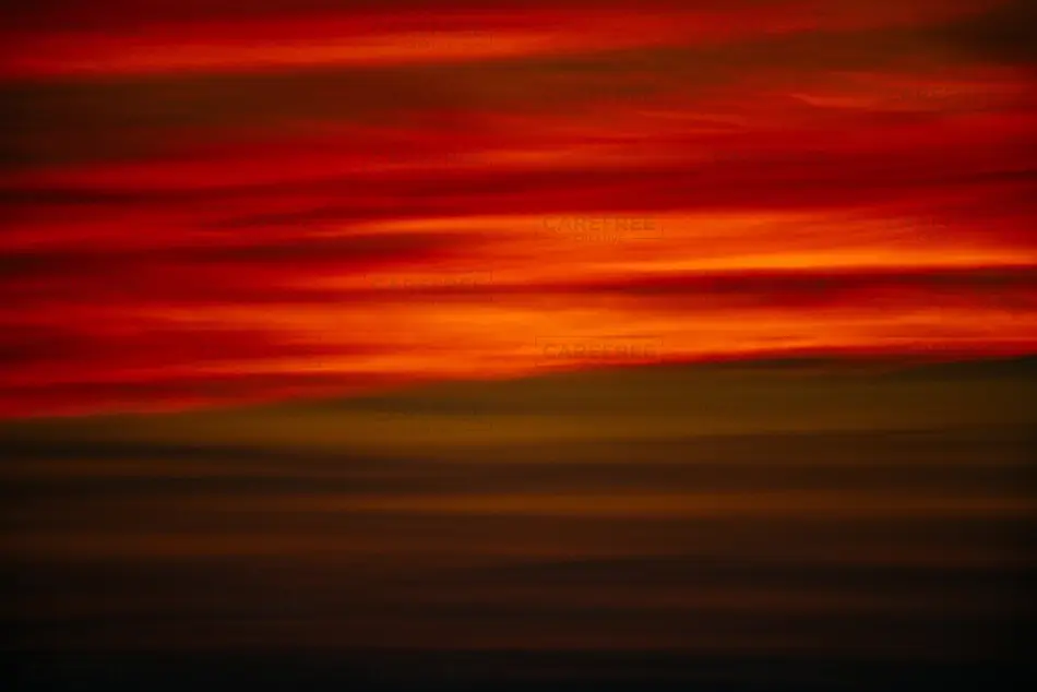 Cabbage Island Crimson Sunset Clouds, Boothbay, Maine · United States
