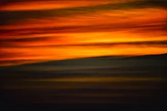 Cabbage Island Fiery Sunset Sky, Boothbay, Maine
