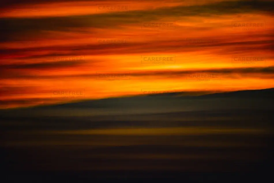 Cabbage Island Streaked Orange Sunset, Boothbay, Maine · United States