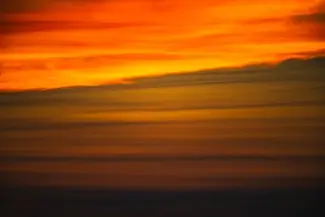 Cabbage Island Fiery Sunset Sky, Boothbay, Maine