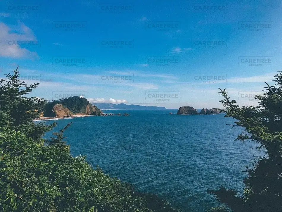 Cape Meares Lighthouse Ocean View, Tillamook, Oregon · United States