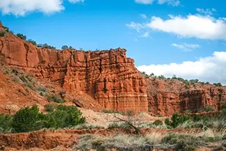 Caprock Canyons State Park Tall Red Rock Cliffs, Quitaque, Texas
